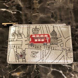 Slim Metallic London Themed Wallet